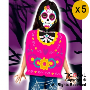 SET ECO CATRINA (PECHERA-CARETA) DE CARTON x 5